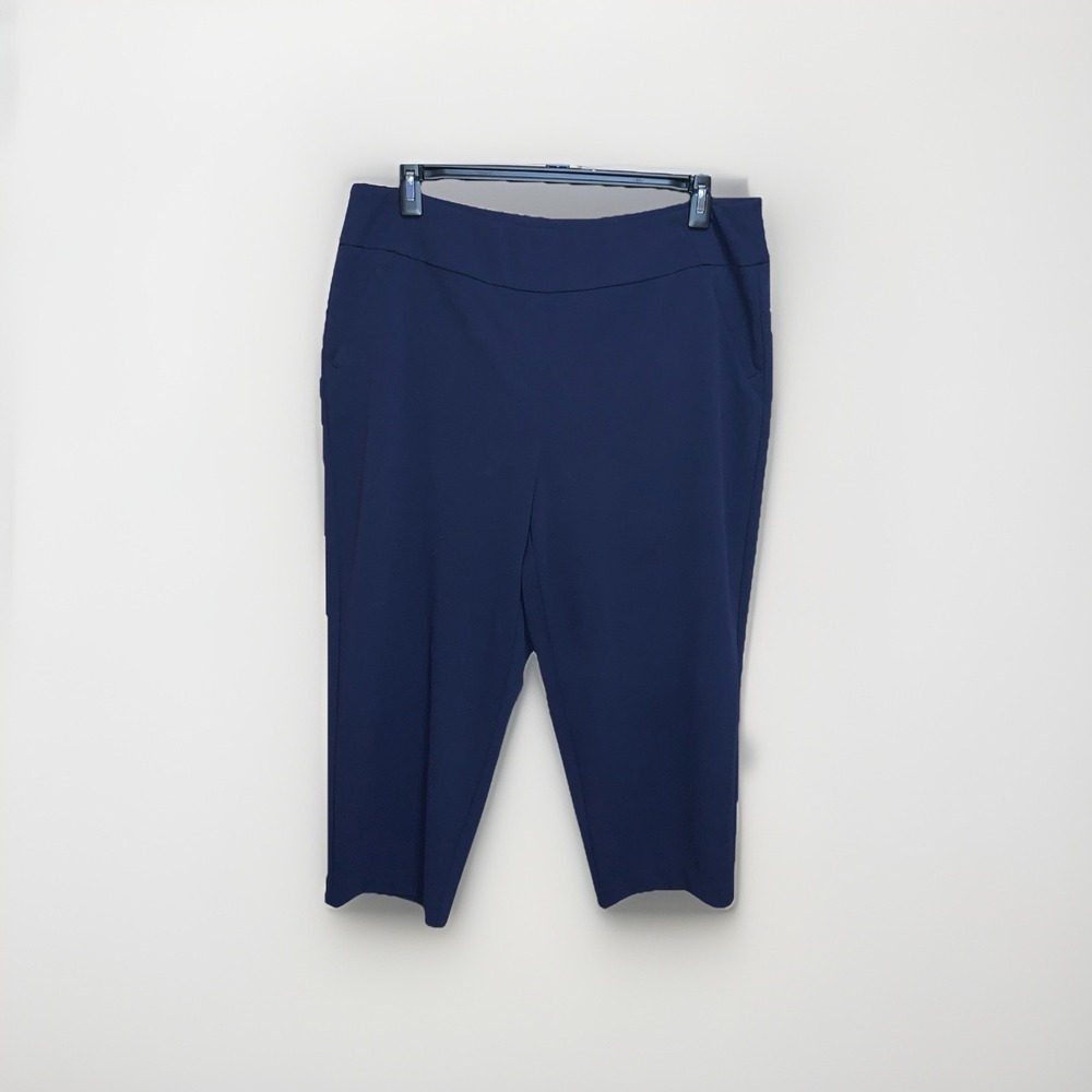 Est 1946 Navy Stretch Pull on Career Pants‎ Ankle/Boot Size 18/20 Poly/Spandex